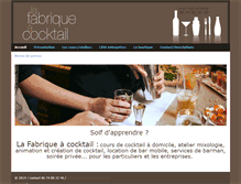 Tablet Screenshot of lafabriqueacocktail.com